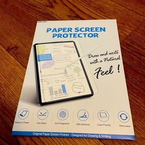 I pad screen protector for I pad pro 11/ air. paper feel. NWT.
